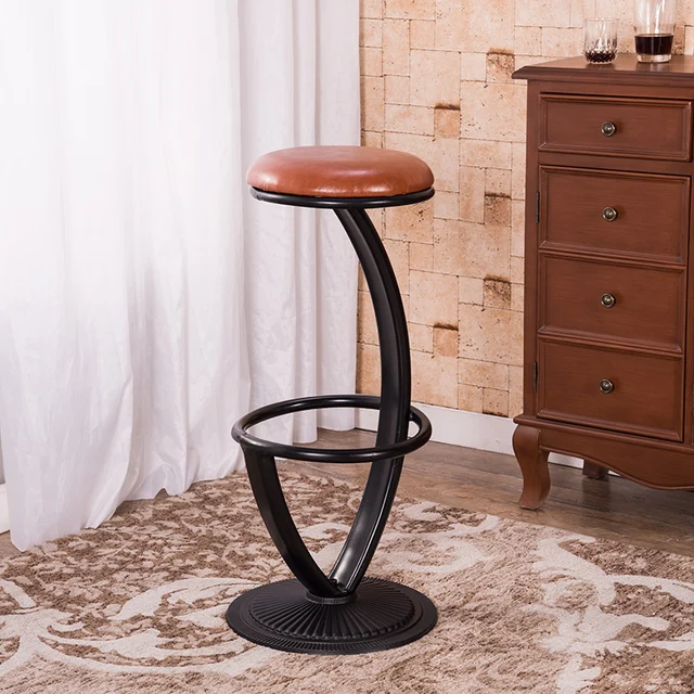 Iron bar stool fashion personality simple round stool