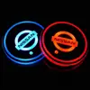 Led Cup Holder Car 7 Colors Changing 17 Modes USB Charging Luminescent Cup Pad LED Interior Atmosphere Lamp