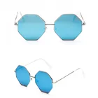 Sexangle Frame Custom Available Metal Polarized Sun Glasses For Woman