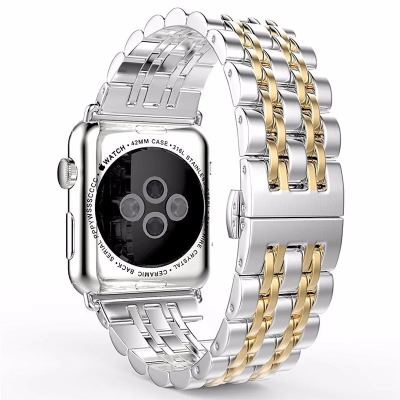 Wholesale Stainless Steel Watch Band For Apple Watch Band Series 1 2 3 4 5 6 SE, Silver/black/rose gold
Wholesale Stainless Steel Watch Band For Apple Watch Band Series 1 2 3 4 5 6 SE, Silver/black/rose gold