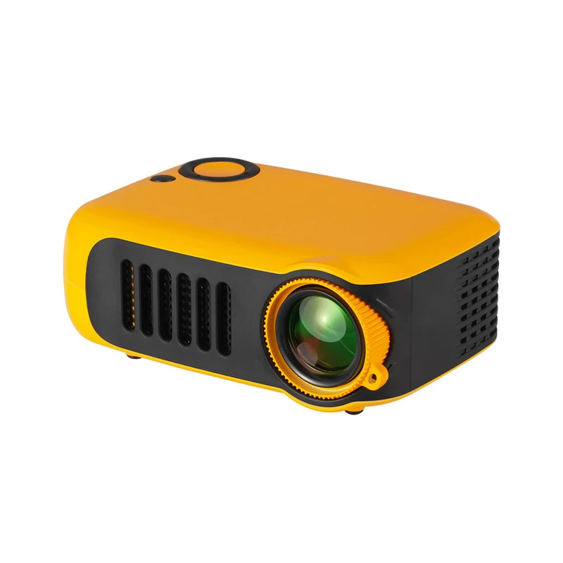 

2019 Cheap Mini Projector Smart Home Theater Mini Projectors Portable Beamer Proyector Toys for Kids A2100 Dual USB, Orange