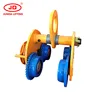 Popular manual lifting trolley beam trolley geared with four wheels