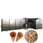 Automatic Rolled Sugar Cone Making Machine/ Ice Cream Cone Machine / Pizza Waffle Cone Production Line