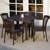 natural rattan weaving restaurant modern garden furniture outdoor patio aluminum wicker woven bamboo dining chairs set