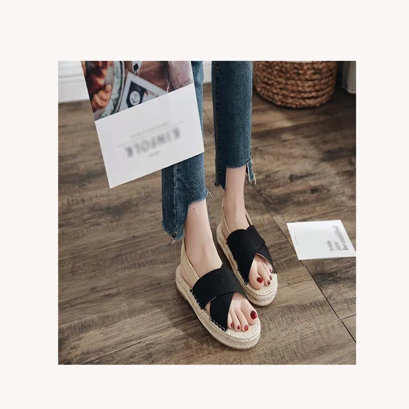 Women Korean Design Factory Wholesale Summer Flax Espadrilles Sandals, Customer's request
Women Korean Design Factory Wholesale Summer Flax Espadrilles Sandals, Customer's request