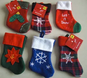 19inch christmas stocking gift with santa and reindeer