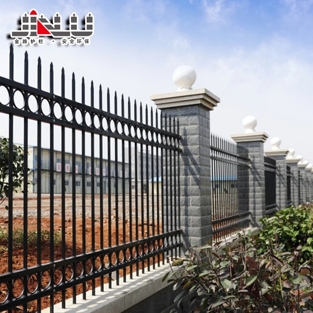 decorative high quality steel wrought iron defence fence spikes