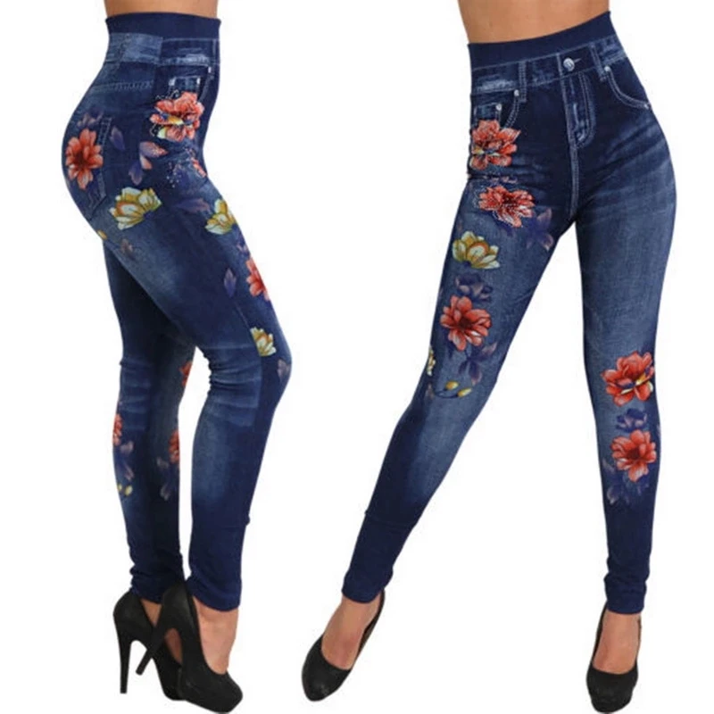 2019 Womens Floral Denim Jeans Leggings Fashion Rose Print Pencil Pants Plus Size Casual High Waist Leggings
2019 Womens Floral Denim Jeans Leggings Fashion Rose Print Pencil Pants Plus Size Casual High Waist Leggings