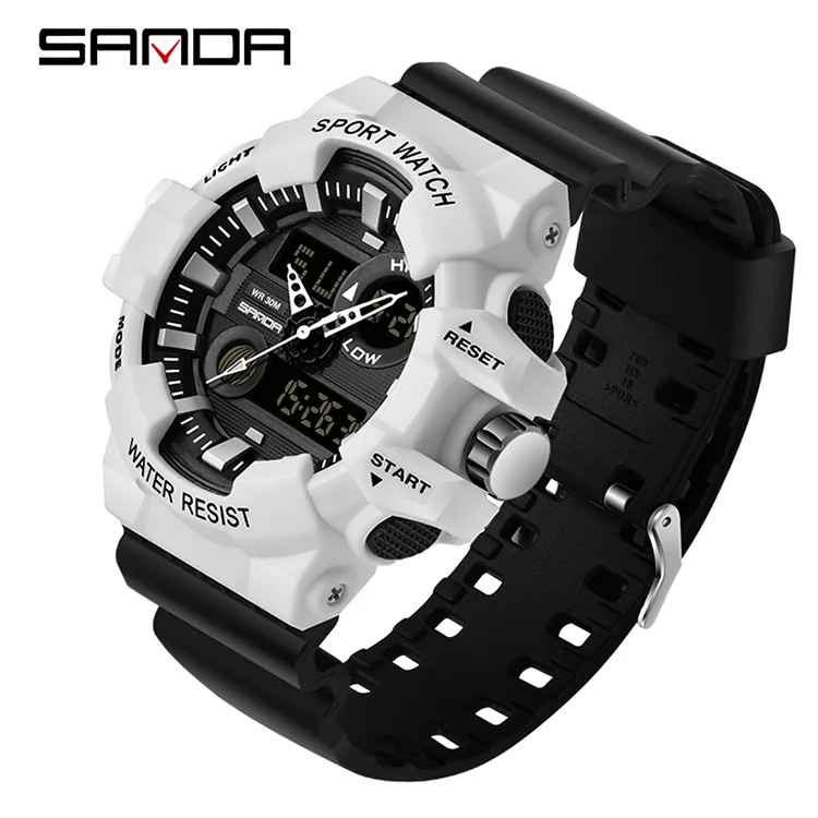SANDA 780 Mens Quartz Analog-Digital Rubber Strap Watch Fashion Sport Watch High Quality Smart
SANDA 780 Mens Quartz Analog-Digital Rubber Strap Watch Fashion Sport Watch High Quality Smart