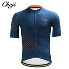 cheji Cycling Jersey Men's Short Sleeves Full Zipper MTB Road BIke Wear Custom Bicycle Shirt Male