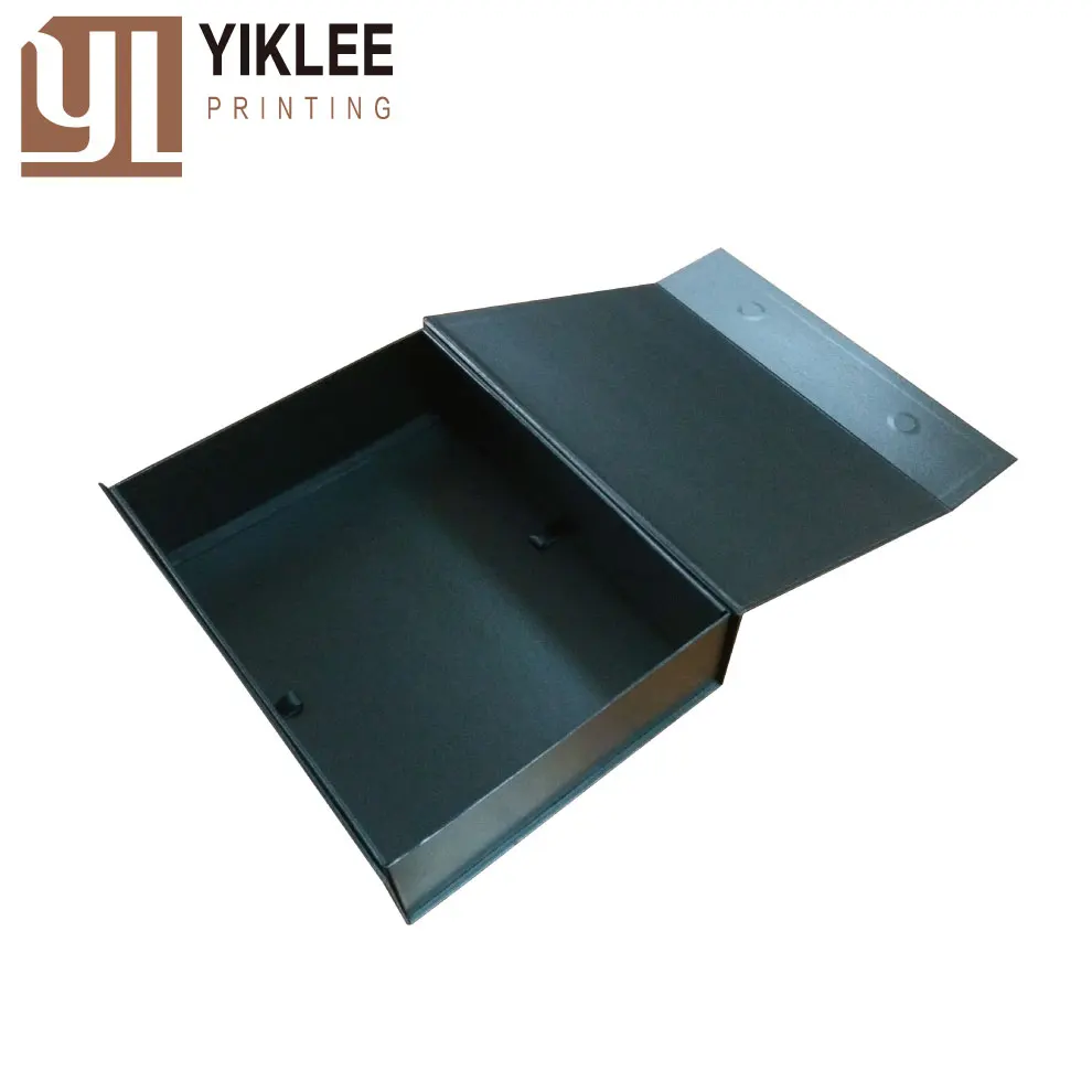 folding cardboard magnetic closure gift box with ribbon for