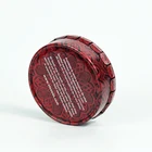 Custom wholesale in stock metal food grade silver small round click clack mint candy tin box