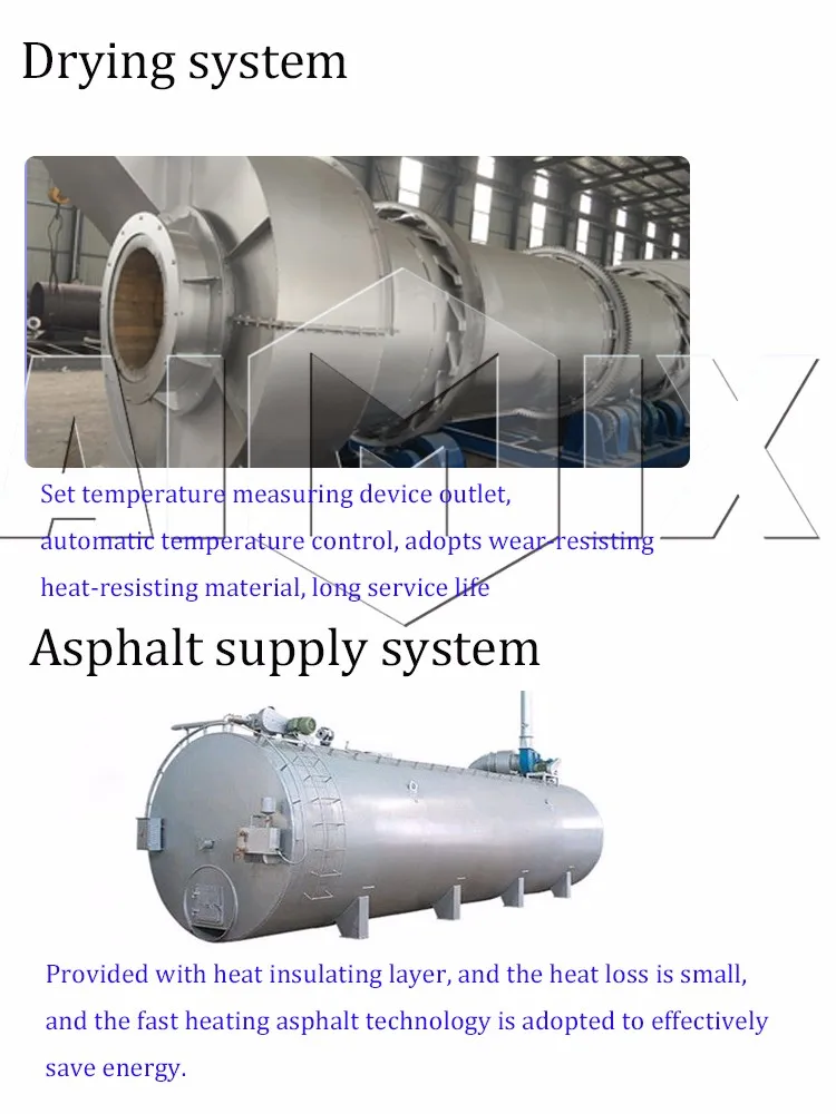 Top quality 80t/h asphalt concrete mixer with price