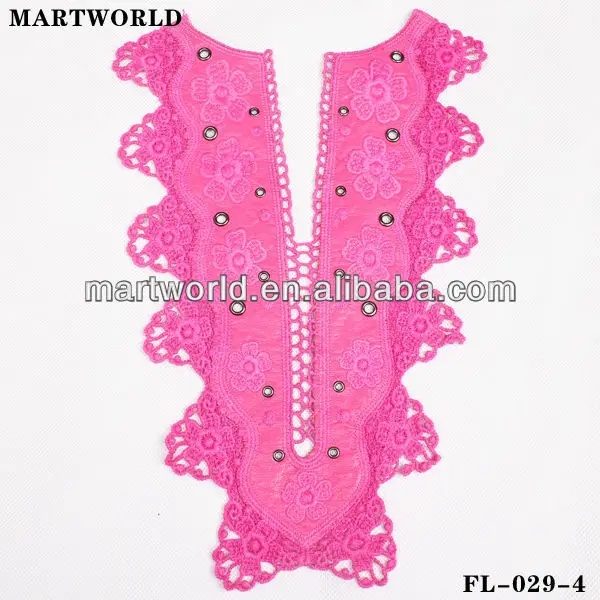wholesale Lady Style Neckline Lace Popular Blouse Neckline(QSN-006-5)