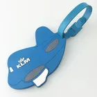 New arrival custom embossed logo safety travel airline soft pvc silicone rubber airplane baggage luggage tag