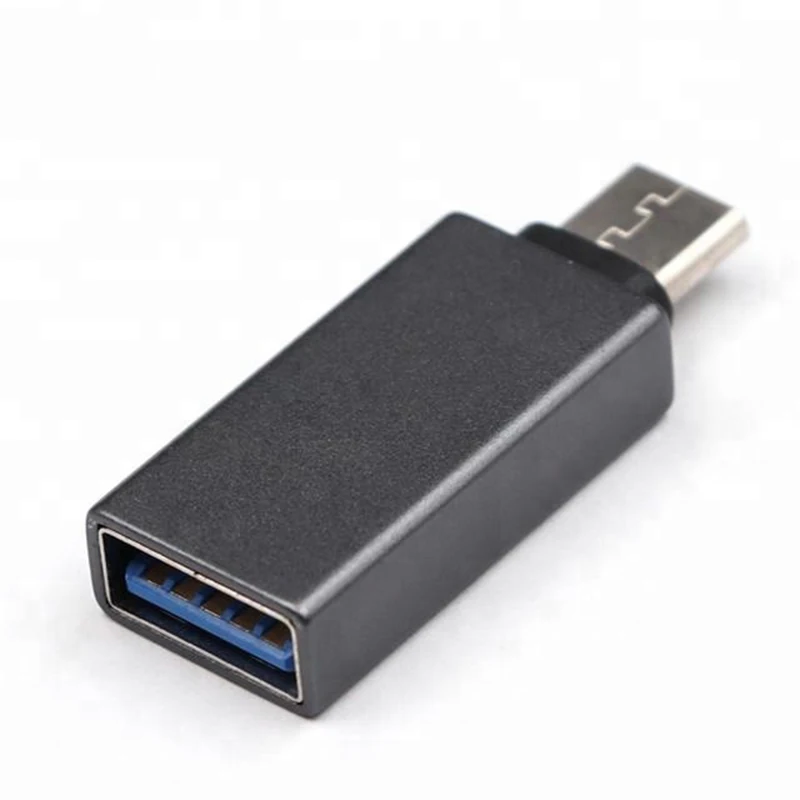 High Quality USB A Female To Type C Male 3.0 Type C Male To USB A Female Aluminium Alloy OTG Adapter