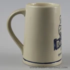 Antique 20 oz Sublimation Ceramic Beer mug Stein With Logo Decal Printing And Color Glazed