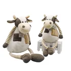 Free Sample Plush Milk Cow Baby Soft Toys with Long Legs