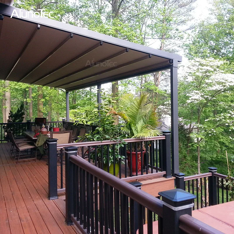 Powder Coated Retractable Carport Awning With Strong Aluminium