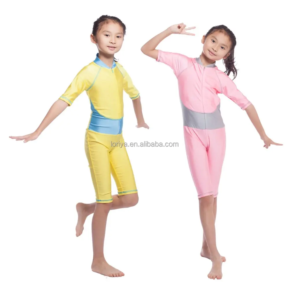 Islamic swimming clothing for little girls muslim women 3/4 long children swimming suit, Pink,yellow
Islamic swimming clothing for little girls muslim women 3/4 long children swimming suit, Pink,yellow