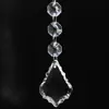 Chandelier Crystals, Clear Leaf Crystal Chandelier Pendants Parts Beads, Hanging Crystals for Chandeliers (38mm, Clear)