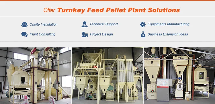 Turnkey project poultry feed plant machinery cattle sheep pig horse feed production machines best poultry feed plant for sale