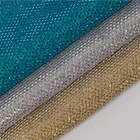 Bridal Fabric Gold Silver Circular Knitted Lurex Fabric With Metallic Yarn
