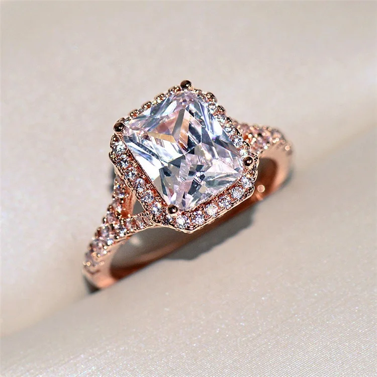 Luxury Female Big Crystal Finger Ring Minimalist Rose Gold Color Love Wedding Ring Vintage Promise Engagement Rings For Women
Luxury Female Big Crystal Finger Ring Minimalist Rose Gold Color Love Wedding Ring Vintage Promise Engagement Rings For Women