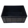 Black PP Cleanroom Antistatic ESD Circulation Box / ESD Container For Electronic Use