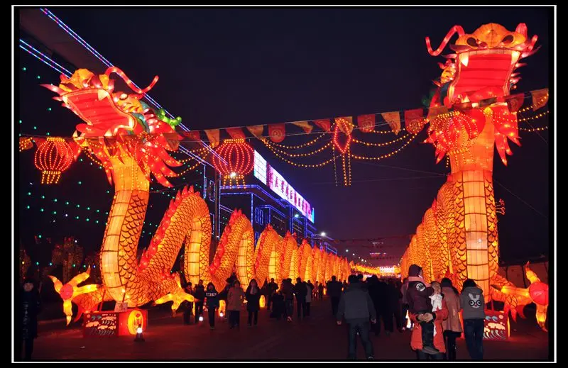 Linterna del dragón chino Carnaval