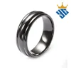 New Contemporary Stainless Steel Men Jewelry Wholesale Men Price Black Zirconium Ring