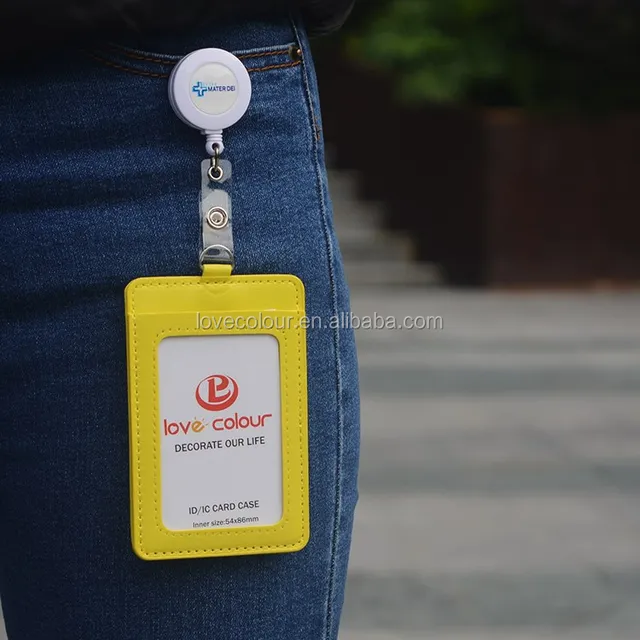 pu badge holder