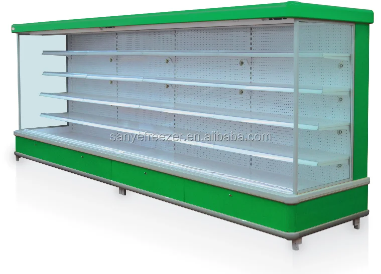 Multideck Open Showcase With Air Curtain Display Refrigerator For