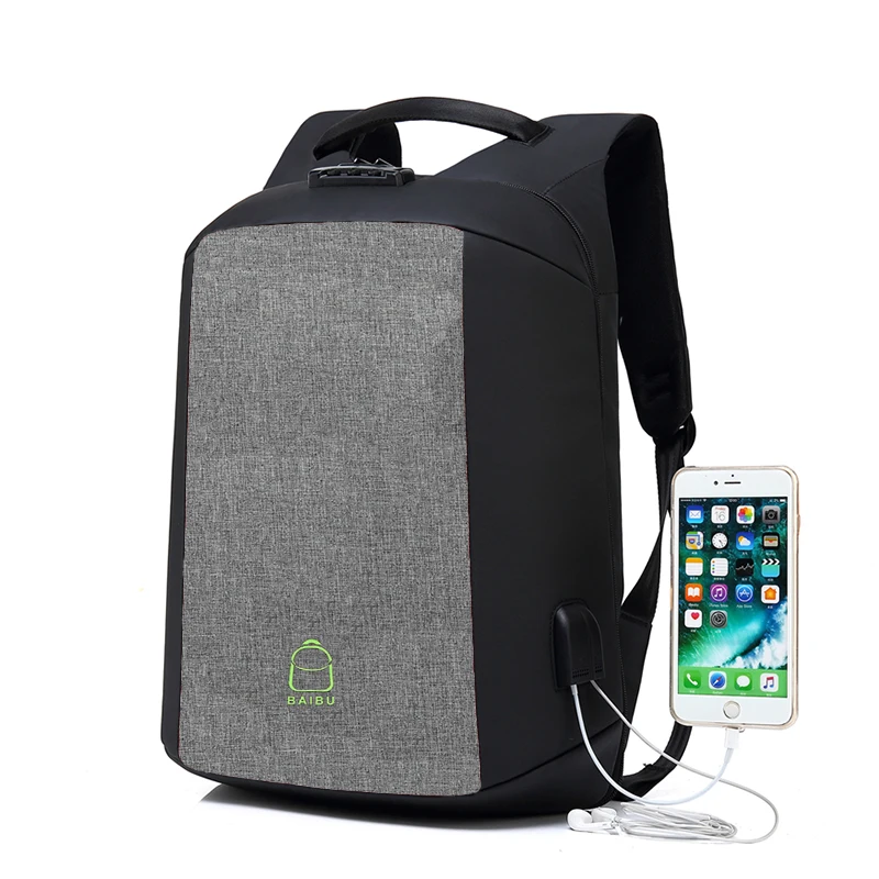 

New designer Anti-scratch waterproof custom backpack anti-theft laptops bags with USB charging port
