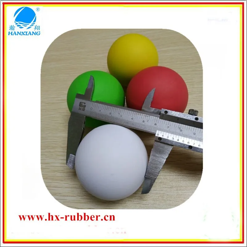 custom natural rubber balls