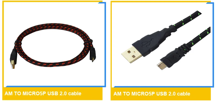 PVC jacket white round cable micro 5p usb cable mobile phone data line - ANKUX.COM