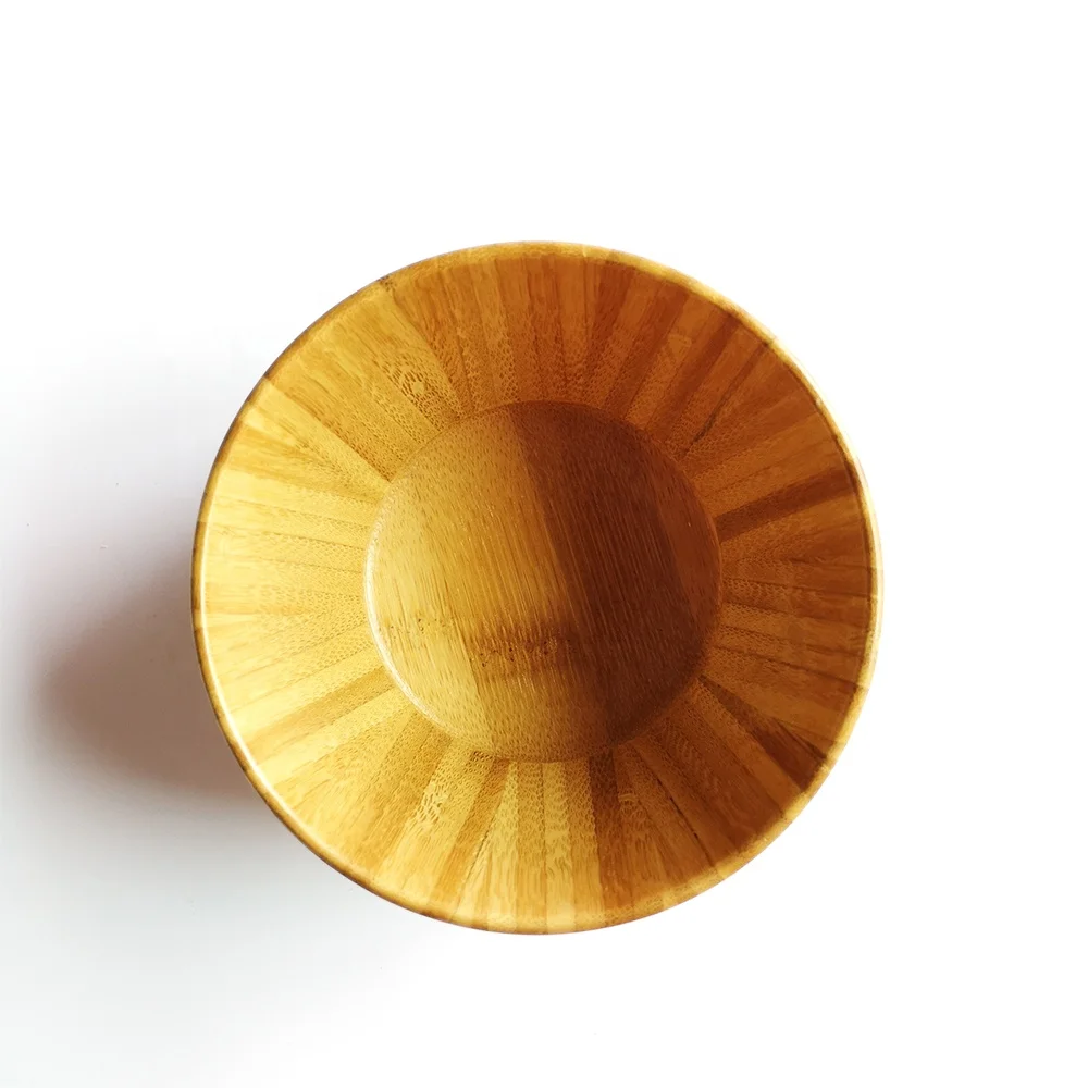 Organic bamboo salad bowl natural bamboo mixing bowl