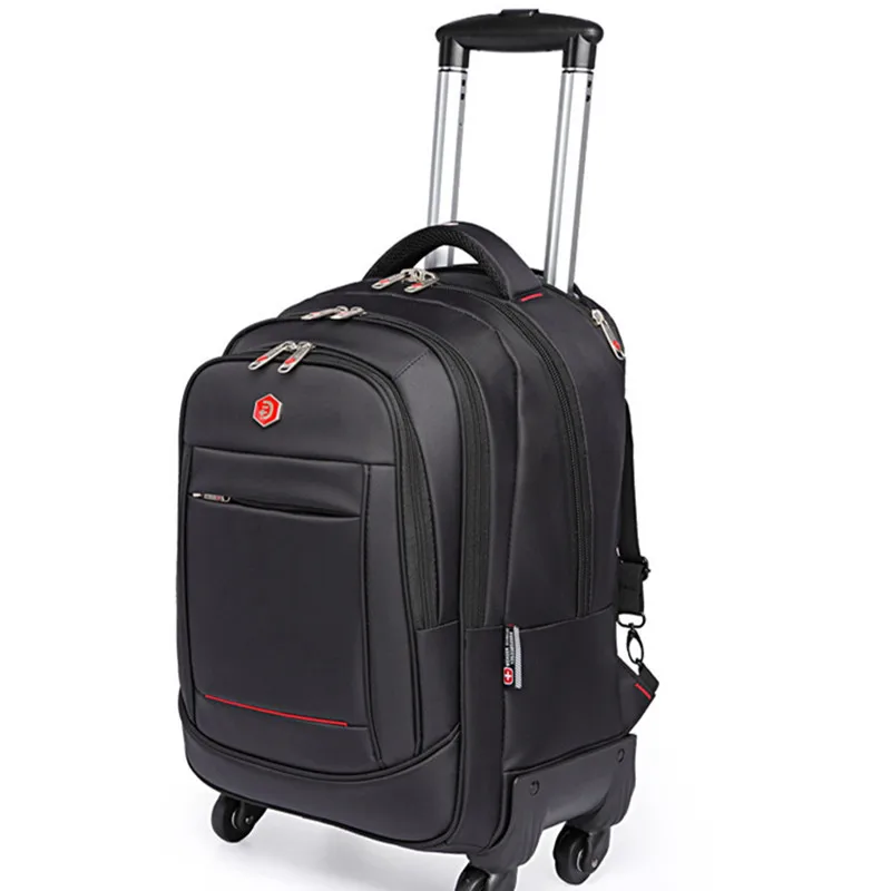 2020 Style travel luggage bags with laptop pocket wheels multi-function pull rod backpack business lightweight for men and women, Black
2020 Style travel luggage bags with laptop pocket wheels multi-function pull rod backpack business lightweight for men and women, Black