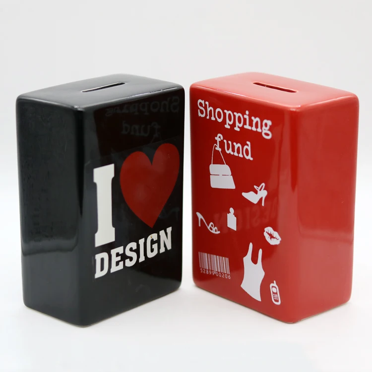 Cute ceramic doll custom mini atm money box for kids (3).jpg