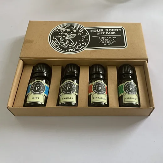 Cinnamon,mint ,coconut and vanilla scent 4pcs 100% natural material private beard oil set for gift
Cinnamon,mint ,coconut and vanilla scent 4pcs 100% natural material private beard oil set for gift