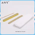ANY 4PCS Salon Cheap Disposable Nail Manicure Kit Nail File Napkin Nail Care Tool