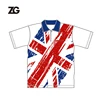 Oem longline Muscle Polo Shirt Men Polo T Shirt With USA Flag Interesting Design Polo Shirt
