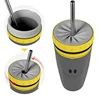 Creative Design Travel Cup Twisting Silicone Aperture Mug