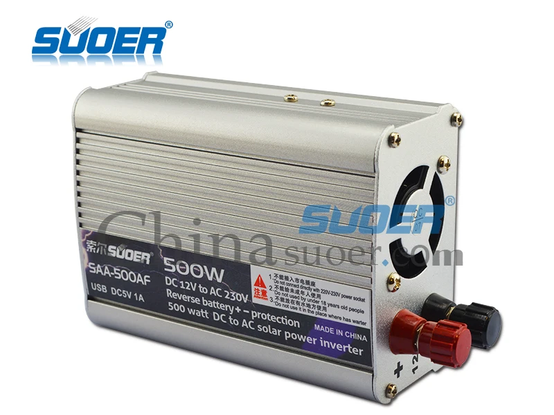  Suoer Low Price Solar Inverter 12v 220v 500W Power Inverter with CE ROHS  