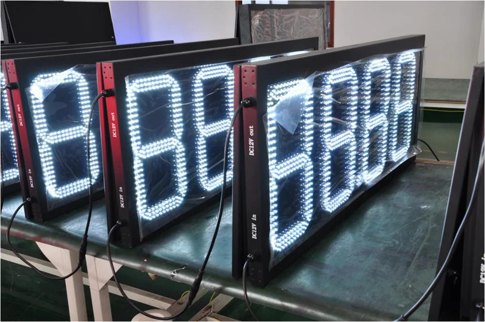 LED Gas Price Sign with 6-72inch Size 150w Resolution and 2 Years Warranty for Gas Stations