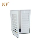 Heat insulated aluminum window glass with louver