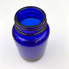 Glass Glass Glass Bottles COBALT BLUE GLASS BOTTLE 75ML 38-400 FOR FOR FISHOIL CAPSULE