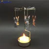 2018 Rotating angle kitchen cabinet carousel metal candle holder