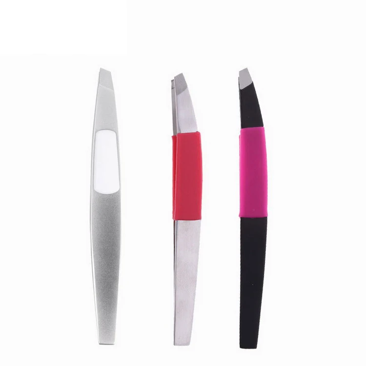 2021 High Quality Flat Handle Stainless Steel Slanted Good Eyebrow Tweezers For Girls Makeup Tools
2021 High Quality Flat Handle Stainless Steel Slanted Good Eyebrow Tweezers For Girls Makeup Tools