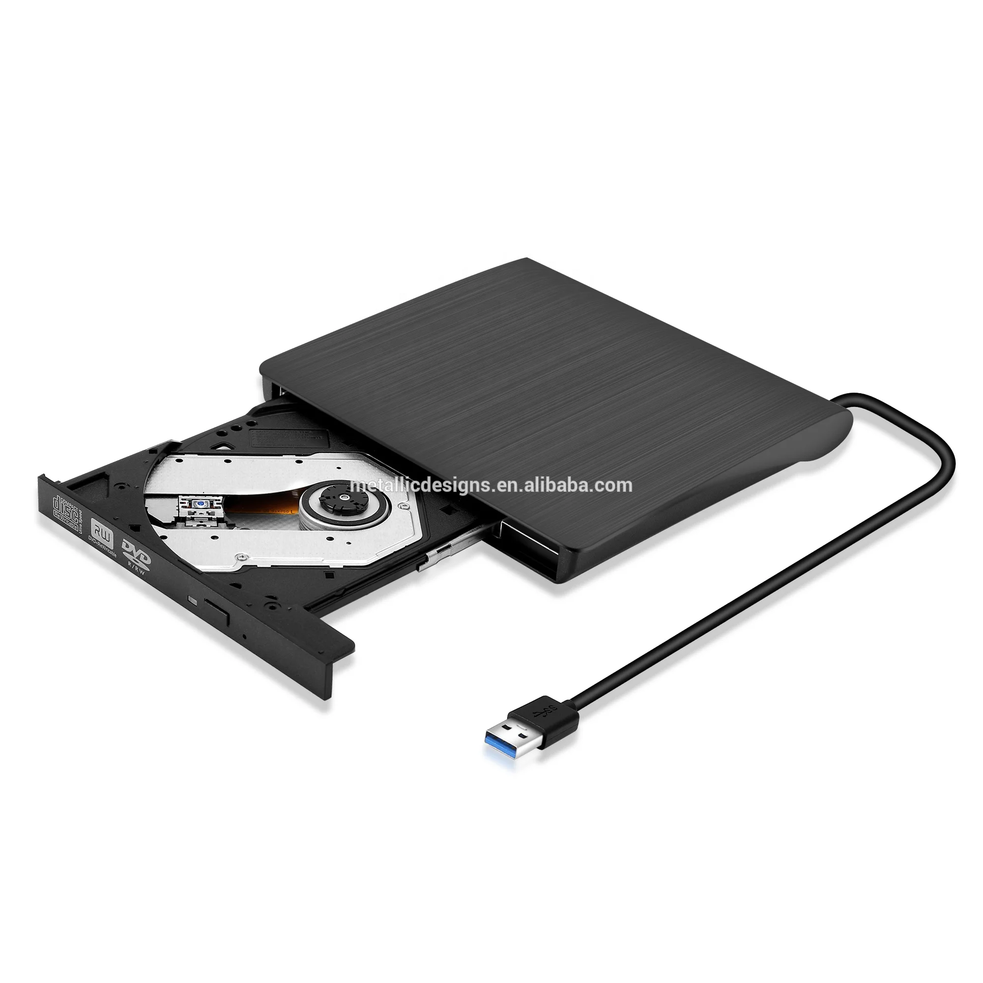 

USB 3.0 External CD Drive Portable Slim DVD Optical Drive RW ROM Rewriter Burner Writer/Player for MacBook Pro/ PC Win 7/8.1/10